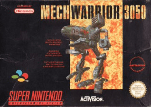 MechWarrior 3050 box art for Super Nintendo